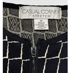 Casual Corner Stretch Women's Black Full Zip Cardigan Jacket Size M Size M Photo 5