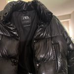 ZARA  Puffer Jacket Black Cropped Photo 1