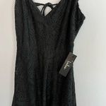 Lulus LULU’S Black Lace Sleeveless Flare Mini Dress Size S NWT Photo 1