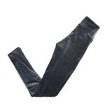 Spanx NWT 2070 High Waist Stretch Velvet Leggings in Silver Chrome XS $98 Photo 4