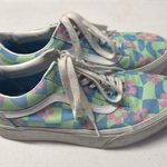 Vans  Old Skool Stacked Platform Lace Up Checked Flower Retro Sneakers Pastel Photo 0