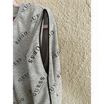 Guess  Women’s Crew Sweatshirt Gray with logo Throughout Size‎ L Photo 2