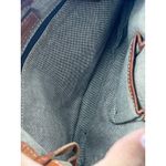 Dooney & Bourke Vintage  Crossbody Bag Tan Woven Tweed Leather‎ Trim Casual Purse Photo 9