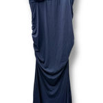 Pinkblush  Navy Blue‎ Maternity Maxi Dress Women’s Size Small Ruched Sides Photo 0