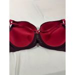 Adore Me Women Lace Balconette Sexy Full Coverage Push Up Bra Burgundy Size 40DD Photo 5