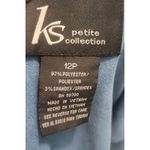 KS Petite Collection Blue Suede Like Blazer with Matching Tank Top Size 12P Photo 3