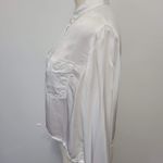 Urban Outfitters white satin cropped utility button down size medium Photo 1