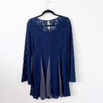 Free People Nwt ‎ blue sheer lace beaded bell sleeve witchy dress Photo 1