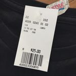 NWT Vegas Rhinestone Embellished Fitted Tee in Black | Size S Photo 4