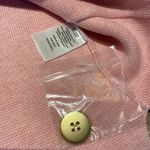 Talbots  Knit Jacket Blazer Cotton Blend Single Button Blazer Shell Pink Size SP Photo 7