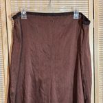 Cynthia Ashby Dark Copper Bronze Brown Wide Leg Culottes Palazzo Pants W36 Silk? Size undefined Photo 3