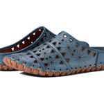 Spring Step Fusilade blue leather cutout mules slip-on shoes women's 38 / 7.5–8 Photo 1