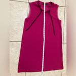 ZARA Fuchsia Sleeveless Top with Black Trim Photo 2