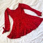 Milkcocoa Korea Red Hearts Dress Size XS Photo 5