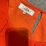 Tibi Silk  ruffle mod 60s shift dress 4 $200 holiday boho designer Christmas Photo 4