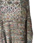 John Paul Richard  Womens Size Small Multicolored Open Knit Long Cardigan Sweater Photo 5