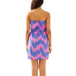 Lilly Pulitzer Windsor Giraffe Print Pima Cotton Dress Blue Photo 1