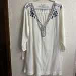 American Eagle  Outfitters White Embroidered Tunic Dress Flowy Beach Cover Up XL Photo 5