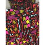 Xhilaration Dress M Neon Y2K Mesh Geometric Fairy Grunge Coachella Tribal Rave Photo 2