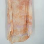 Boutique NWT  Peach‎ & Purple Tie Dye Slip Dress Medium Lacey Satin Slinky Midi Photo 7