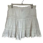 Victoria's Secret Victoria Secret White Eyelet Mini Beach Resortwear Skirt Size Small Photo 0