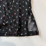 J. Jill Full Leg Short‎ Sleeve Women’s Jumpsuit Black Floral Size Small Photo 8
