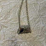 Old vintage purse necklace Silver Photo 4
