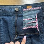 Pilcro and the Letterpress N°28 ANTHROPOLOGIE PILCRO Pencil Skirt Blue Denim Waist Stretch Pleated Photo 1