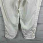 J.Jill Pure Linen Womens size XL Petite White 100% Linen Pull On Pants Pockets Photo 3