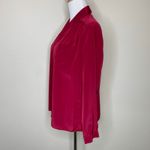 Vintage Burgundy Maroon Blouse Sz 12 Medium Red Photo 2
