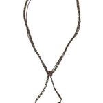 Double Necklace Set Vintage 70s 80s 90s Jewelry Pendant Everyday Classic Black Photo 0