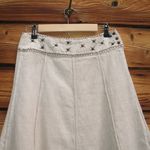 Tibi  Textured Linen Cotton Skirt Photo 2