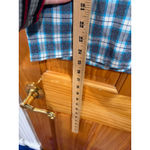 MOUSSY Plaid Cotton Button Down Shirt Blue Check Oversized Free Size Japan Photo 7