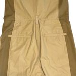 frame denim FRAME Tonal Sleeveless Khaki‎ Jumpsuit Two-Tone Utility Style Casual Chic Sz XS Photo 15