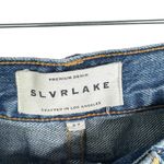 SLVRLAKE London Jeans Size 27 Blue Raw Hem High Rise Straight Leg Denim Photo 6