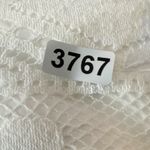 Cupshe  White Lace Dress PomPom Tie V Neck Sleeveless‎ Summer Beach Size L Photo 12