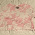 Divided Ariana Grande H&M Thank U, Next Pink Tie Dye Cropped Tee Photo 1