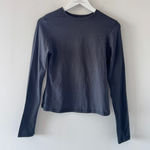 SKIMS  Black Cotton Long Sleeve Photo 0