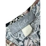 Stella Black And Cream Floral Paisley Wrap Midi Dress Large Photo 4