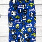 Star Wars  Characters Fleece Sleepwear Loungewear Pajama Pants Size Large Blue Photo 0