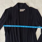 Dantelle Open Pleat Front Cardigan Sweater Black Women's XS Petite Photo 3