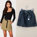 NWT Carmar Buckle distressed Skirt in black Photo 1