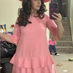 ASOS  pink Ruffle mini Dress Photo 9