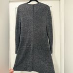 Talbots  Petite Large Heathered Black White Knit Full-Zip‎ Cardigan Jacket Photo 3