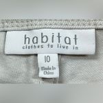 Habitat Size 10 Tan Straight Leg Raw Hem Crop Jeans Photo 1