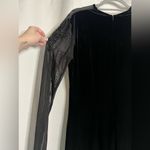 Vintage Black Velvet Beaded Evening Dress 12 Photo 6