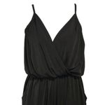 GILLI NWOT black wide leg v neck spaghetti strap light weight jumpsuit Photo 1