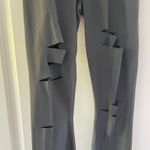 Alo Yoga ALO HIGH WAISTED RIPPED WARRIOR LEGGINGS IN GREY XXS! Photo 5