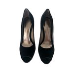 Bottega Veneta Black Velvet Peeptoe Heels Size 37/7 NEW NWOB Photo 6