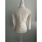 H&M Cream Long Sleeve Blazer Jacket Size 4 Photo 2